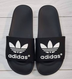 ADIDAS Mens Slippers (BLACK - WHITE) (MD) (40 to 44) 