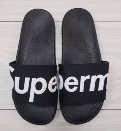 SUPREME Mens Slippers (BLACK) (MD) (40 to 45)