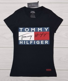 TOMMY - HILFIGER Ladies T-Shirt (BLACK) (S - M - L - XL)