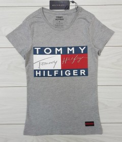 TOMMY - HILFIGER Ladies T-Shirt (GRAY) (S - M - L - XL)