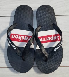 SUPREME Mens Slippers (BLACK) (MD) (40 to 45)