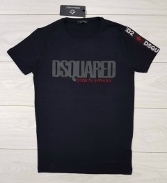 DSQUARED2 Mens T-Shirt (BLACK) (Made in Turkey) (S - M - L - XL - XXL )