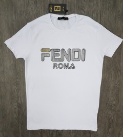FENDI Mens Turkey T-Shirts (WHITE) (S - M - L - XL - XXL ) 