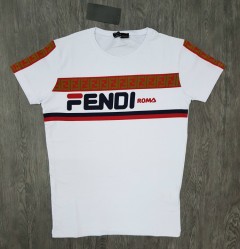 FENDI  Mens Turkey T-Shirts (WHITE) (S - M - L - XL - XXL) 