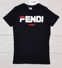 FENDI  Mens T-Shirt (BLACK) (S - M - L - XL )