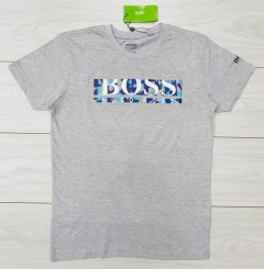 HUGO BOSS Mens T-Shirt (GRAY) (S - M - L - XL ) 