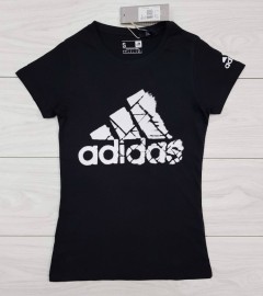 ADIDAS  Ladies T-Shirt (BLACK) (S - M - L - XL) 