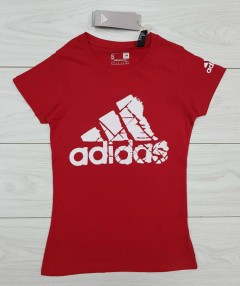 ADIDAS  Ladies T-Shirt (RED) (S - M - L - XL)