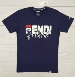 FENDI Mens T-Shirt (NAVY) (S - M - L - XL ) 