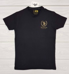 U.S.POLO ASSN Mens T-Shirt (BLACK) (S - M - L - XL )