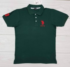 U.S.POLO ASSN  Mens Polo Shirt (GREEN) (S - M - L - XL ) 