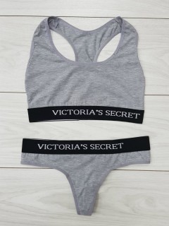 VICTORIAS SECRET Ladies Turkey 2 Pieces Bikini Set (GRAY) (VS) (S - M - L) 
