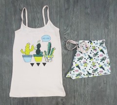 Ladies Top And Short Set (LIGHT PINK) (LP) (32 to 52)