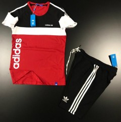 ADIDAS Mens Turkey 2 Pcs Set (RED - BLACK) (S - M - L - XL) 