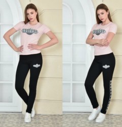 ADIDAS Ladies Turkey 2 Pcs Set (PINK - BLACK) (S - M - L - XL)