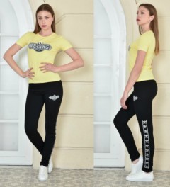 ADIDAS Ladies Turkey 2 Pcs Set (YELLOW - BLACK) (S - M - L - XL)