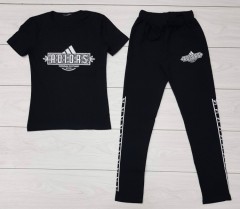 ADIDAS  Ladies Turkey 2 Pcs Set (BLACK) (S)