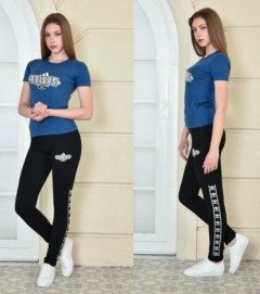 ADIDAS Ladies Turkey 2 Pcs Set (BLUE - BLACK) (S - M - L - XL) 