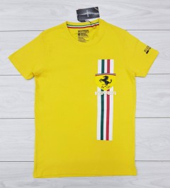 FERRARI Mens T-Shirt (YELLOW) (S - M - L - XL )