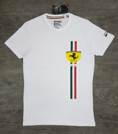 FERRARI Mens T-Shirt (WHITE) (S - M - L - XL ) 