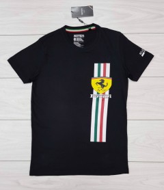 FERRARI Mens T-Shirt (BLACK) (S - M - L - XL )