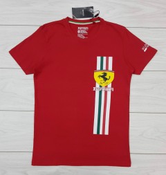 FERRARI  Mens T-Shirt (RED) (S - M - L - XL ) 