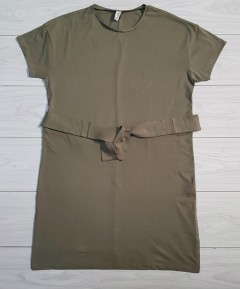 PIAZA ITALIA Ladies Long T-Shirt (GREEN) (S - M - L - XL) 