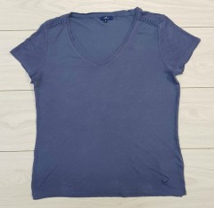 TOM TAILOR Ladies T-Shirt (BLUE) (S - M - L - XL - XXL - 3XL)