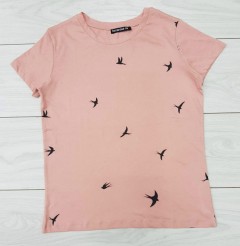 TERRANOVA Ladies T-Shirt (PINK) (XS - S - M - L - XL )