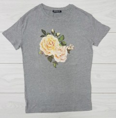 TERRANOVA Ladies T-Shirt (GRAY) (XS - S - M - L - XL)