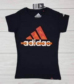 ADIDAS Ladies T-Shirt (BLACK) (S - M - L - XL)