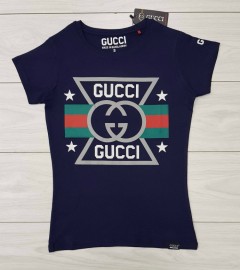 GUCCI Ladies T-Shirt (NAVY) (S - M - L - XL) 