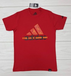 ADIDAS Mens T-Shirt (RED) (S - M - L - XL ) 