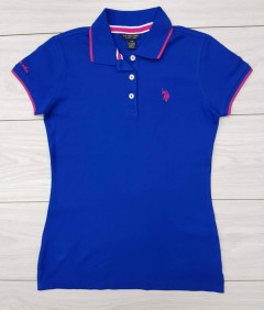 U.S.POLO ASSN Ladies Polo Shirt (BLUE) (XS - S - M - L - XL)