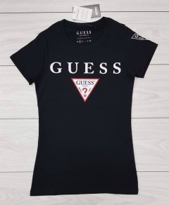 GUESS Ladies T-Shirt (BLACK) (S - M - L - XL )