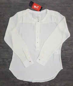 BASIC Ladies Long Sleeved Shirt (LP) (WHITE) (S - L)