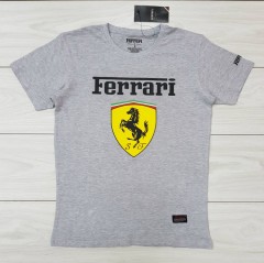 FERRARI Mens T-Shirt (GRAY) (S - M - L - XL ) 