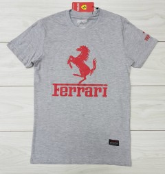 FERRARI Mens T-Shirt (GRAY) (S - M - L - XL)