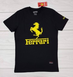 FERRARI Mens T-Shirt (BLACK) (S - M - L - XL)