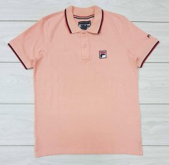 FILA Mens Polo Shirt (PINK) (S - M - L - XL )