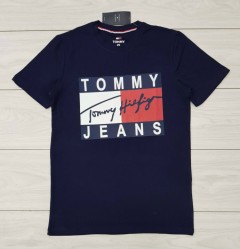 TOMMY - HILFIGER Mens T-Shirt (NAVY) (S - M - L - XL )