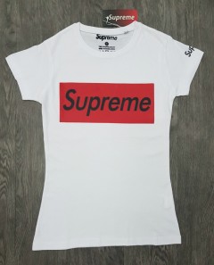 SUPREME Ladies T-Shirt (WHITE) (S - M - L - XL) 
