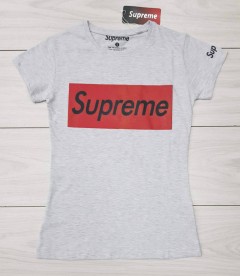 SUPREME Ladies T-Shirt (GRAY) (S - M - L - XL)