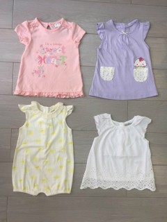 PM 4 Pcs Girls T-Shirt Pack (PM) (6 to 9 Months)