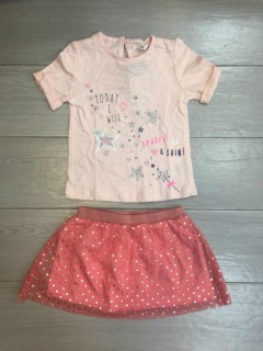 PM Girls T-Shirt And Skirts Set (PM) (9 Months to 3 Years)