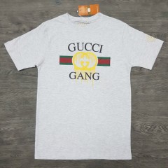 GUCCI Mens T-Shirt (GRAY) (S - M - L - XL )