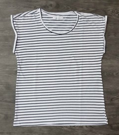 OVS Ladies T-Shirt (WHITE - BLACK) (XS)