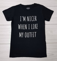 RESERVED Girls T-Shirt (BLACK) (10 Years) 