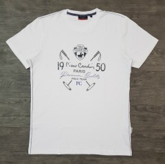 PARIS Mens T-Shirt (WHITE) (L)