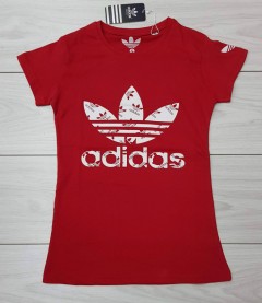 ADIDAS Ladies T-Shirt (RED) (S - M - L - XL)